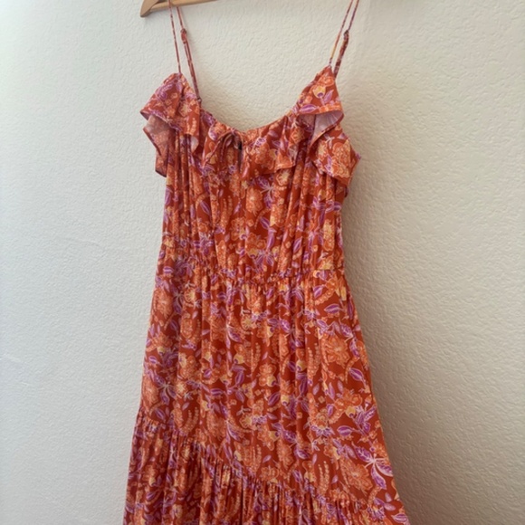 J. Crew tiered maxi dress in painted block print Size Medium - Picture 6 of 13